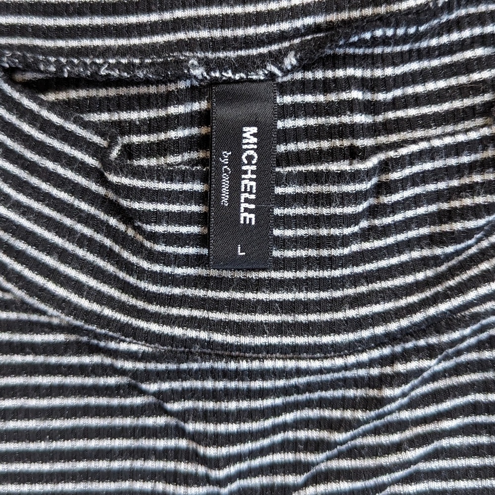 Vintage Cropped Ribbed Shirt - Picture 2 of 2